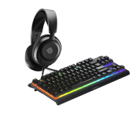 Słuchawki przewodowe SteelSeries Arctis Nova 1 + Apex 3 TKL